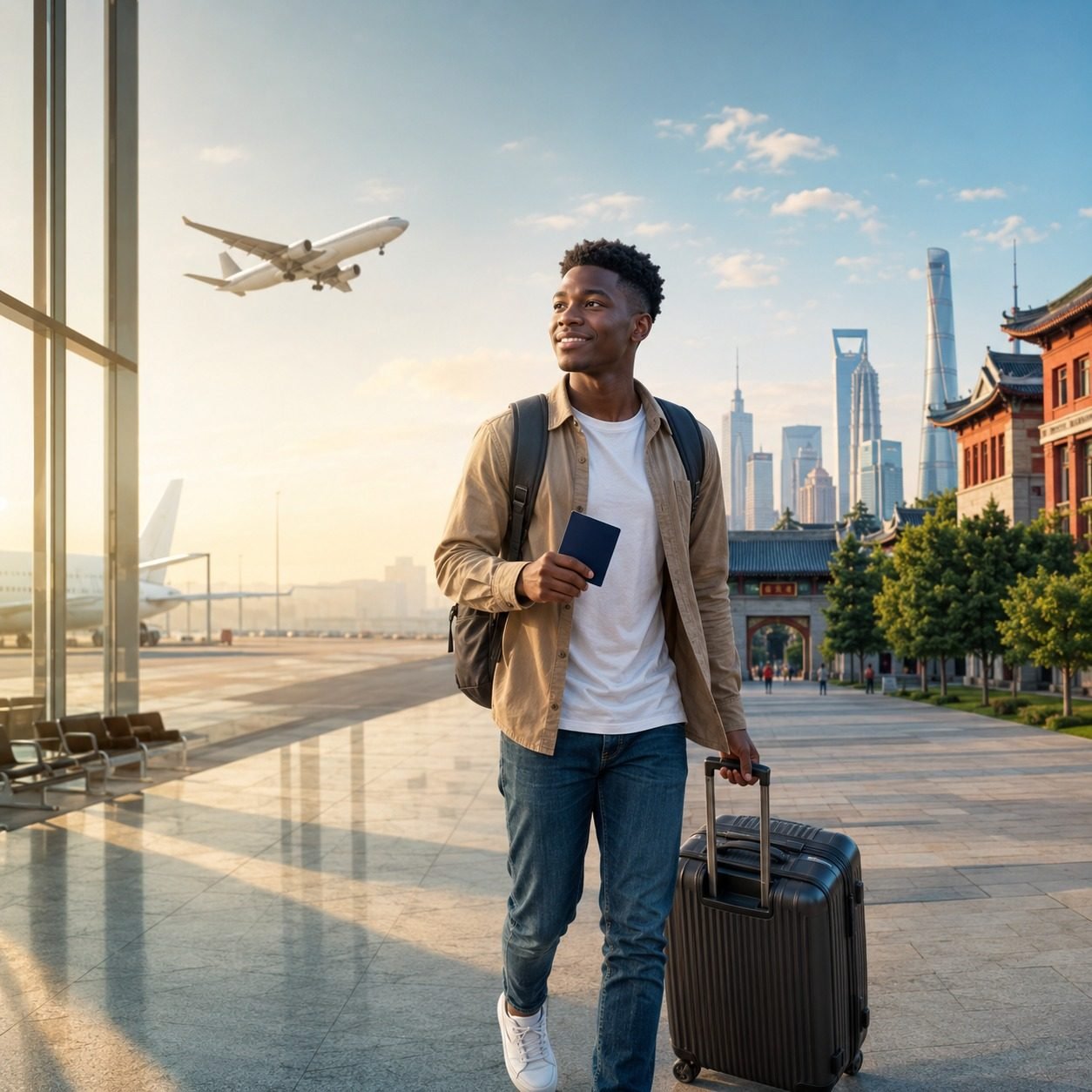 Estudante moçambicano a viajar para a China